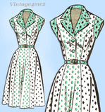 1940s Vintage Anne Adams Sewing Pattern 4756 Uncut Misses Dress Size 36 B 
