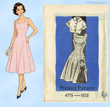 Anne Adams 4773: 1960s Misses Dress & Bolero Sz 34 B Vintage Sewing Pattern