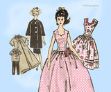 1960s Vintage Anne Adams Sewing Pattern 4891 Rare Uncut Barbie Doll Clothes Set