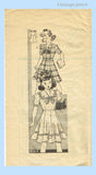 Anne Adams 4898: 1940s Little Girls Sailor Dress Sz 10 Vintage Sewing Pattern