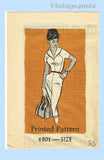 1950s Vintage Anne Adams Sewing Pattern 4901 Misses Slender Dress Size 36 Bust