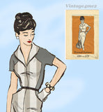 1950s Vintage Anne Adams Sewing Pattern 4901 Misses Slender Dress Size 36 Bust
