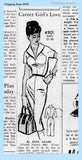 1950s Vintage Anne Adams Sewing Pattern 4901 Misses Slender Dress Size 36 Bust