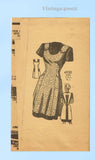 Anne Adams 4930: 1940s Misses Farm Kitchen Apron Size XL Vintage Sewing Pattern