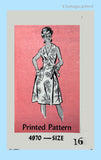 1960s Vintage Anne Adams Sewing Pattern 4970 Uncut Misses Wrap Dress Sz 38 B