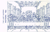 1940s Vintage Laura Wheeler Embroidery Transfer 794 Uncut Last Supper Picture