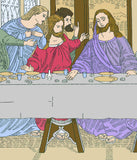 1940s Vintage Laura Wheeler Embroidery Transfer 794 Uncut Last Supper Picture