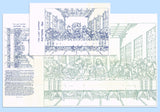 1940s Vintage Laura Wheeler Embroidery Transfer 794 Uncut Last Supper Picture