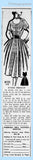Mail Order 8123: 1950s Full Skirt Rockabilly Dress Sz 23 B Vintage Sewing Pattern