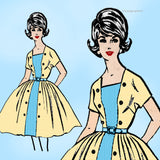 Sew Rite 8134: 1960s Rare Uncut Designer Sailor Dress 34B Vintage Sewing Pattern