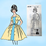 Sew Rite 8134: 1960s Rare Uncut Designer Sailor Dress 34B Vintage Sewing Pattern