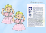 1950s Vintage Mail Order Sewing Pattern 816 Uncut Asleep Awake Cloth Baby Doll