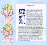 1950s Vintage Mail Order Sewing Pattern 816 Uncut Asleep Awake Cloth Baby Doll