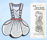 Mail Order 8176: 1950s Uncut Misses Feedsack Aprons 34B Vintage Sewing Pattern