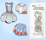 Mail Order 8176: 1950s Uncut Misses Feedsack Aprons 34B Vintage Sewing Pattern