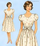 1940s Vintage Mail Order Sewing Pattern 8181 Very Easy Misses Dress Sz 31 Bust