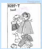 Sue Barnett 8297: 1950s Cute 12-16 Inch Doll Clothes Set Vintage Sewing Pattern