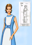 1970s Vintage Mail Order Sewing Pattern 8340 Uncut Misses Jet Age Dress Sz 37 B