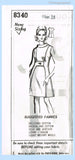 1970s Vintage Mail Order Sewing Pattern 8340 Uncut Misses Jet Age Dress Sz 37 B