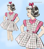 1960s Vintage Mail Order Pattern 8343 Cute Sue Marchbanks Girls Dress Sz 12