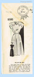 1940s Vintage Mail Order Sewing Pattern 8580 Uncut Saddle Shoulder Dress Sz 34 B