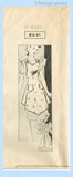 Mail Order 8641: 1940s Lovely Misses Full Bib Apron Sz 32 B Vintage Sewing Pattern