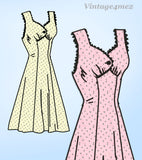 Mail Order 8643: 1940s Misses WWII Sun Dress Sz 34 B Vintage Sewing Pattern