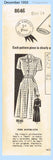 Mail Order 8646: 1950s Uncut Misses Shirtwaist Dress 32B Vintage Sewing Pattern