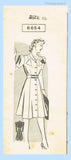 Mail Order 8654: 1940s Misses WWII Shirtwaist Dress Sz 34 B Vintage Sewing Pattern