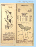 Mail Order 8953: 1940s Farm Kitchen Apron Sz 36 Bust Vintage Sewing Pattern