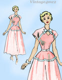 1940s Vintage Marian Martin Sewing Pattern 9049 Uncut Misses Keyhole Dress 34 B