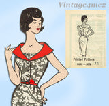 1950s Vintage Marian Martin Sewing Pattern 9055 Stylish Misses Sun Dress 33 B