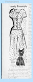 1950s Vintage Marian Martin Sewing Pattern 9058 Misses Sun Dress & Jacket Sz 34B