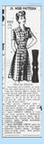 1940s Vintage Marian Martin Sewing Pattern 9093 Misses WWII Street Dress Sz 37 B