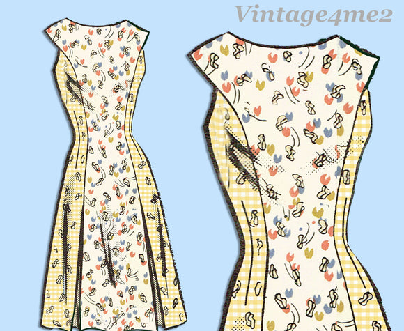 Marian Martin 9146: 1960s Misses Mod Sheath Dress Sz 36 B Vintage Sewing Pattern
