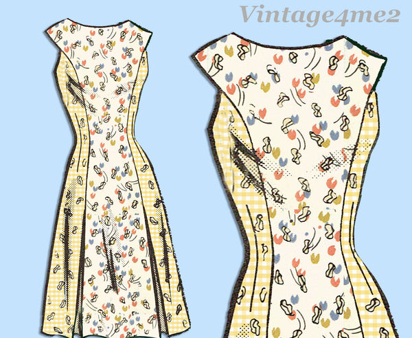Marian Martin 9146: 1960s Misses Mod Sheath Dress Sz 36 B Vintage Sewing Pattern