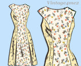 Marian Martin 9146: 1960s Misses Mod Sheath Dress Sz 36 B Vintage Sewing Pattern