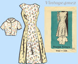 Marian Martin 9146: 1960s Misses Mod Sheath Dress Sz 36 B Vintage Sewing Pattern