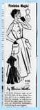1950s Vintage Marian Martin Sewing Pattern 9198 Chic Misses Sun Dress Sz 36 B