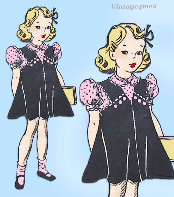 McCall 5162: 1950s Helen Lee Girls Dress Size 6 Vintage Sewing Pattern –  Vintage4me2