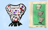 Marian Martin 9261: 1950s Easy Misses Pin & Cut Blouse 38 B Vintage Sewing Pattern