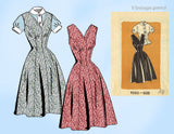 1950s Vintage Marian Martin Sewing Pattern 9262 Uncut Misses Princess Dress 34 B