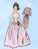1960s Vintage Marian Martin Sewing Pattern 9277 Rare Uncut Barbie Doll Clothes Set