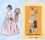 1960s Vintage Marian Martin Sewing Pattern 9277 Rare Uncut Barbie Doll Clothes Set