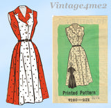 1950s Vintage Marian Martin Sewing Pattern 9280 Darling Misses Sun Dress Sz 37 B