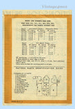 1950s Vintage Marian Martin Sewing Pattern 9289 Misses Slender Dress Sz 41 B