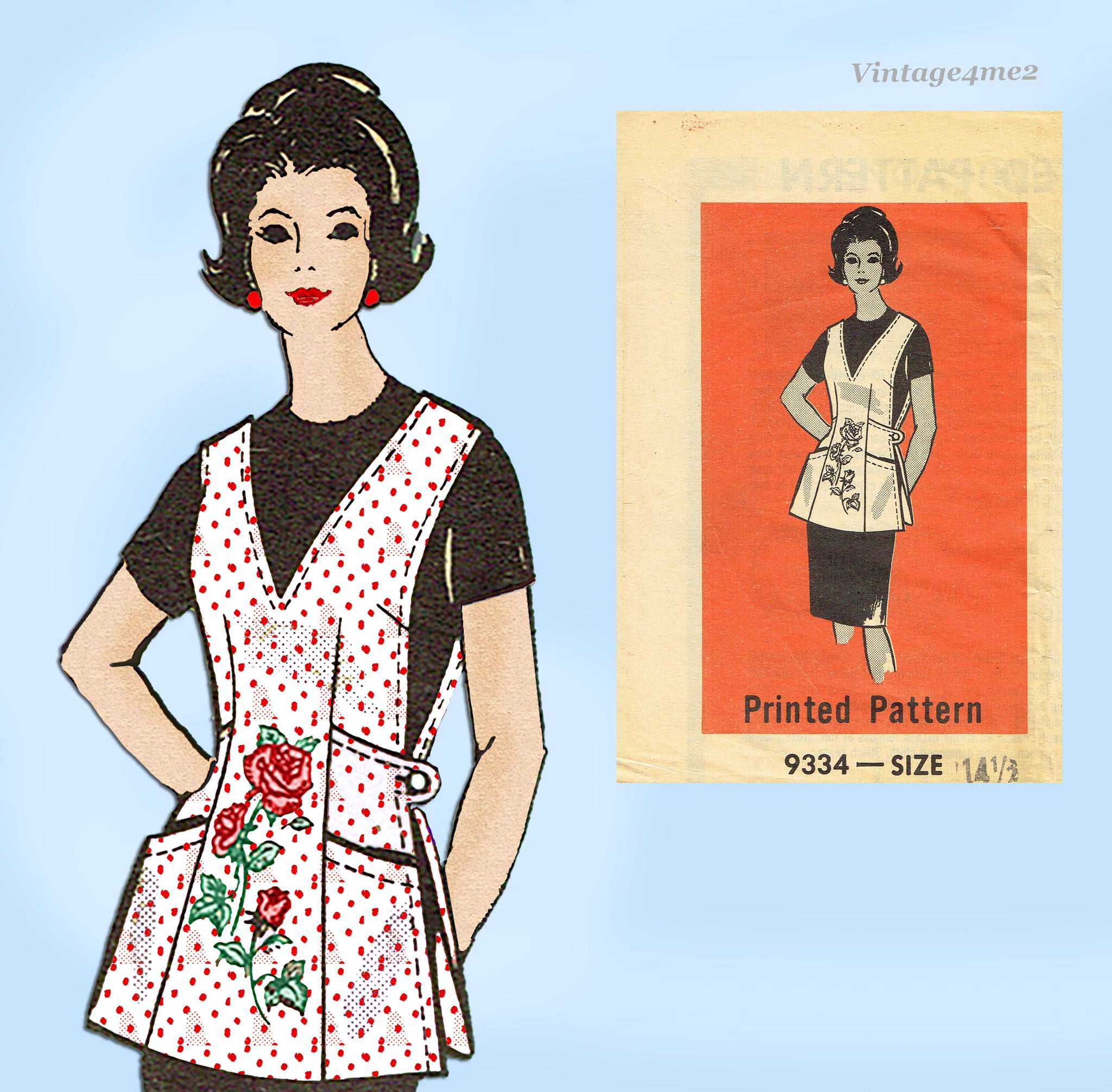 1960s Vintage Marian Martin Sewing Pattern 9334 Uncut Cobbler