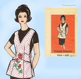 1960s Vintage Marian Martin Sewing Pattern 9334 Uncut Cobbler Apron 35 Bust.