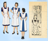 Marian Martin 9540: 1940s Charming Misses WWII Apron Sz SM Vintage Sewing Pattern