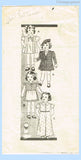 1930s Vintage Marian Martin Sewing Pattern 9882 22in Little Girl Doll Clothes Set